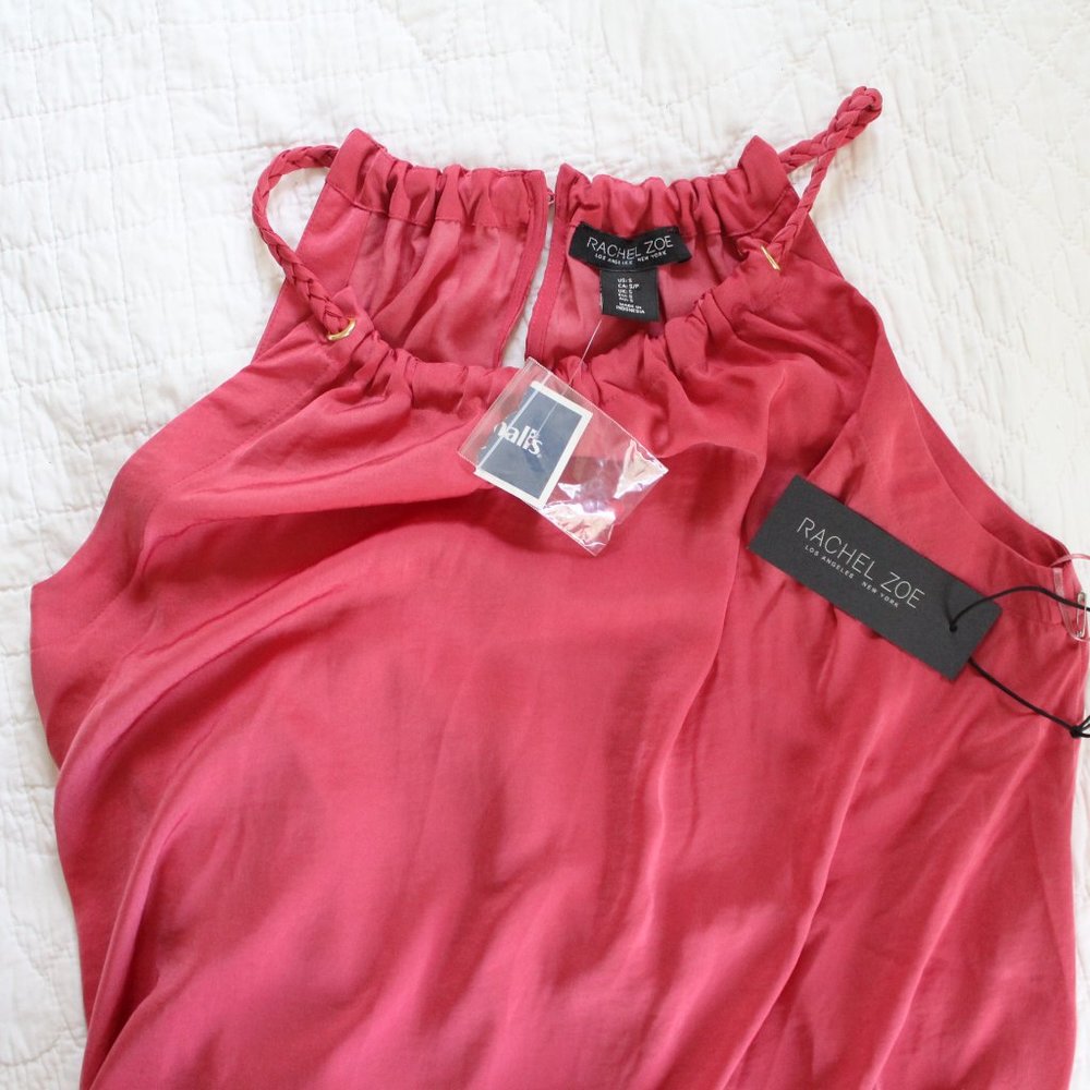 Rachel Zoe Braided Halter Dress Pink